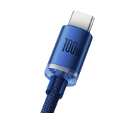 Baseus Crystal Shine Series USB-A - USB-C 100W 1,2m niebieski - 1295807 - zdjęcie 4